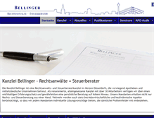 Tablet Screenshot of dr-bellinger.de